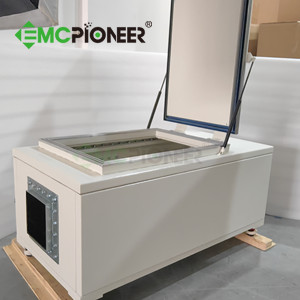 RF cabinet with two honeycomb vent ready for shipment